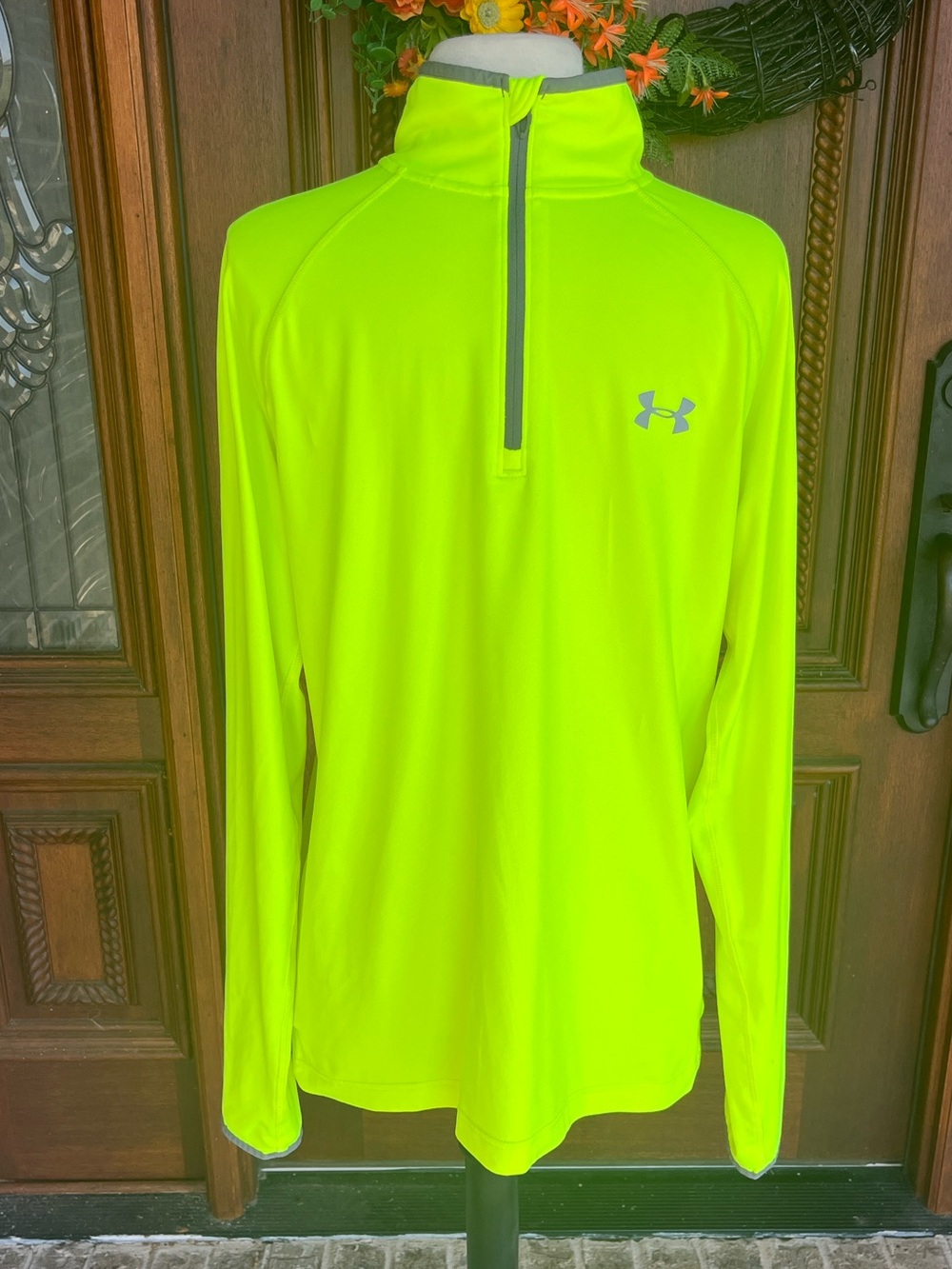 Under Armour Men’s Neon Yellow 1/4 Zip Performance Top